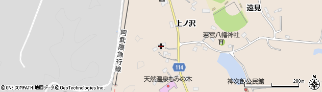 宮城県角田市神次郎上ノ沢周辺の地図