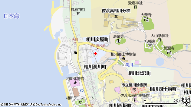 〒952-1506 新潟県佐渡市相川炭屋町の地図