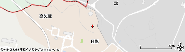 宮城県角田市神次郎（日影）周辺の地図