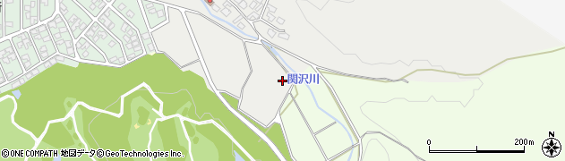 関沢川周辺の地図