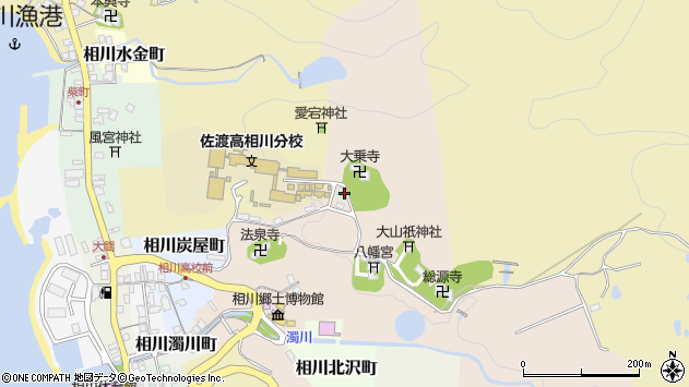〒952-1504 新潟県佐渡市相川下山之神町の地図