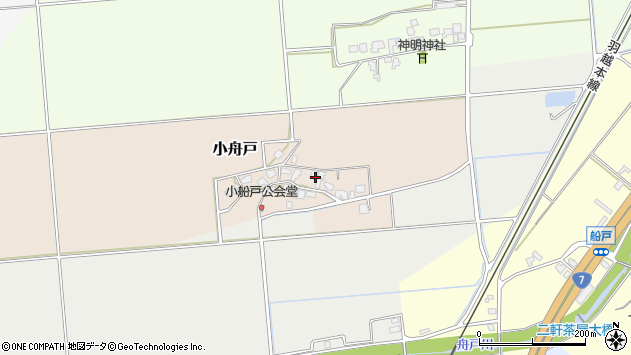 〒959-2674 新潟県胎内市小舟戸の地図