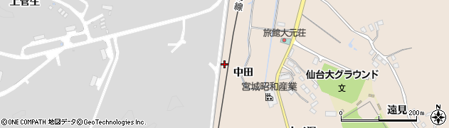 宮城県角田市神次郎（雷神）周辺の地図