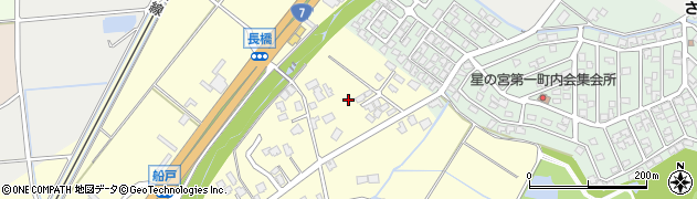 新潟県胎内市長橋周辺の地図