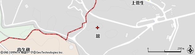 宮城県角田市神次郎舘周辺の地図