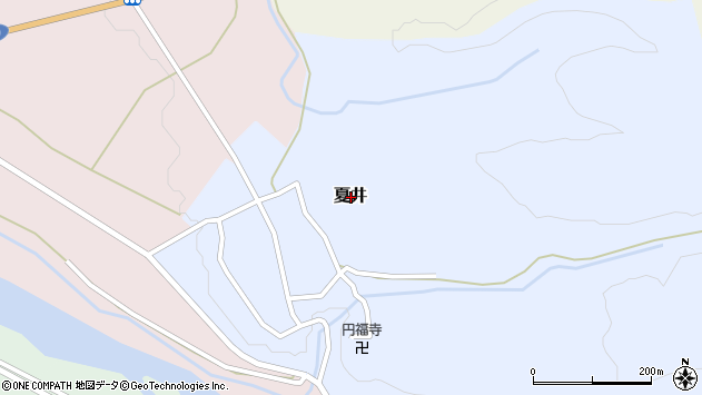 〒959-2822 新潟県胎内市夏井の地図