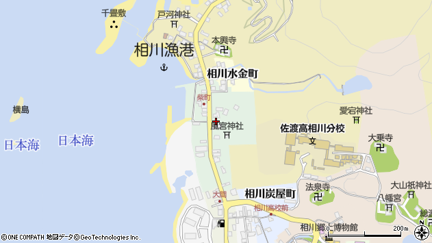 〒952-1503 新潟県佐渡市相川柴町の地図