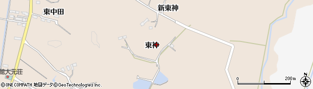 宮城県角田市神次郎（東神）周辺の地図