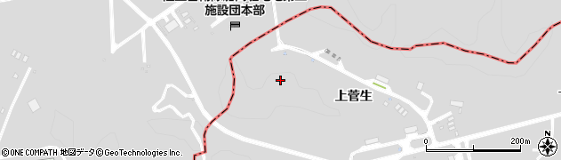 宮城県角田市神次郎（上菅生）周辺の地図