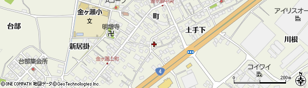 金ケ瀬郵便局 ＡＴＭ周辺の地図