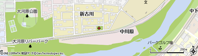 新古川公園周辺の地図