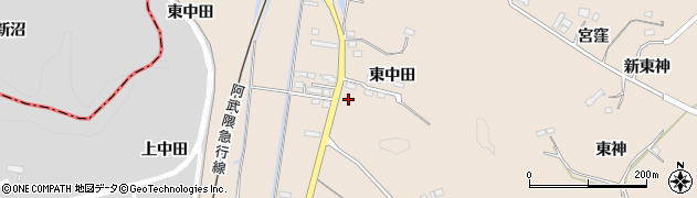 宮城県角田市神次郎東中田1周辺の地図