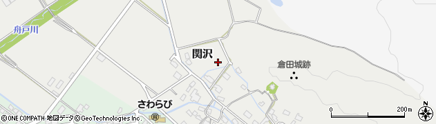 新潟県胎内市関沢周辺の地図