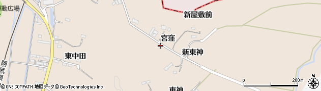 宮城県角田市神次郎宮窪176周辺の地図