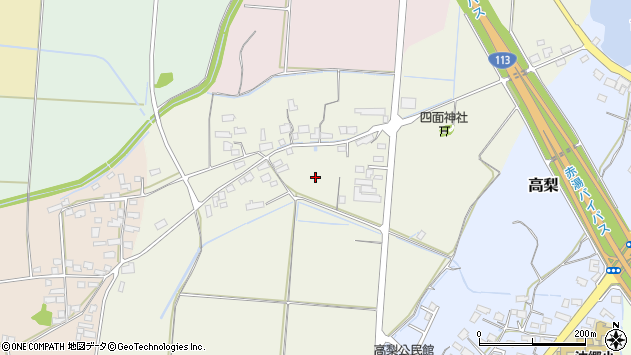 〒999-2263 山形県南陽市萩生田の地図