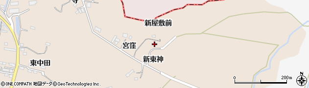 宮城県角田市神次郎宮窪154周辺の地図