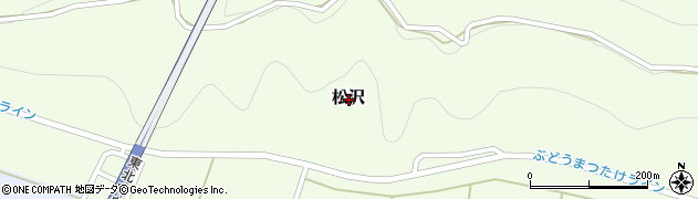 山形県南陽市松沢周辺の地図