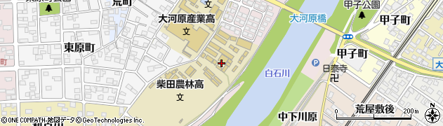 宮城県大河原町（柴田郡）中川原周辺の地図