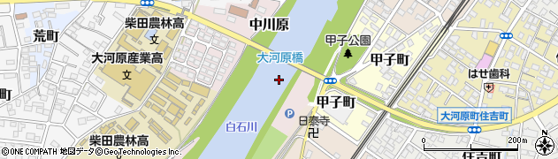大河原橋周辺の地図