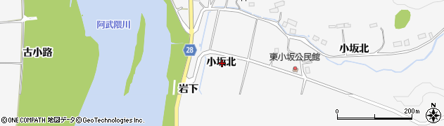宮城県角田市小坂北周辺の地図