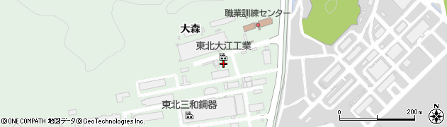 宮城県柴田町（柴田郡）船岡（大森）周辺の地図