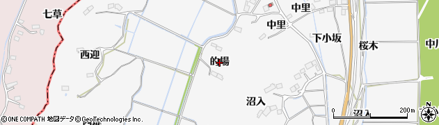 宮城県角田市小坂（的場）周辺の地図