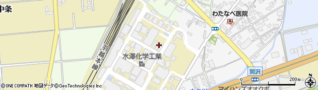 新潟県胎内市水沢町周辺の地図