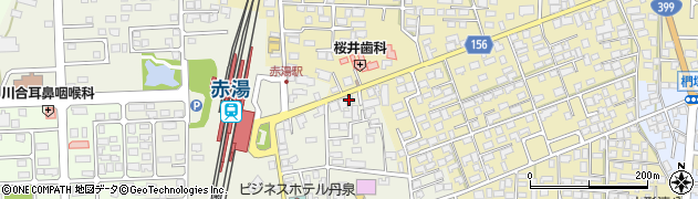 かつみクリーニング　赤湯駅前店周辺の地図