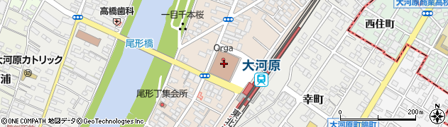 住友生命保険相互会社　仙台支社・白石支部周辺の地図
