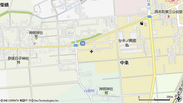 〒959-2629 新潟県胎内市中条の地図