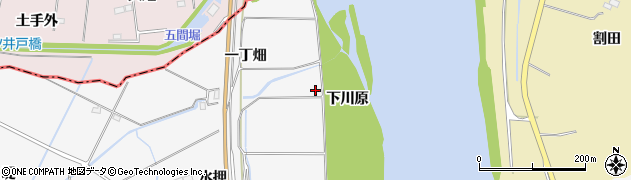 宮城県角田市小坂（下川原）周辺の地図
