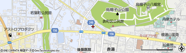 赤湯ラーメン 龍上海本店周辺の地図