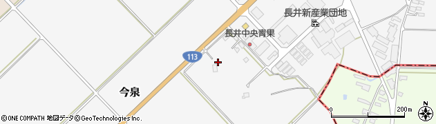 山形県長井市今泉123周辺の地図