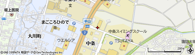 ブックオフ中条店周辺の地図