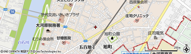 仙台銀行大河原支店周辺の地図