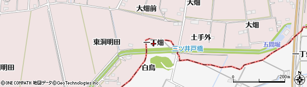 宮城県角田市小坂（一丁畑）周辺の地図