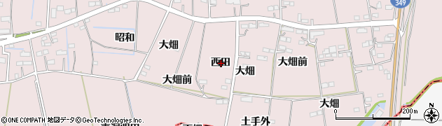 宮城県柴田郡柴田町下名生西田周辺の地図