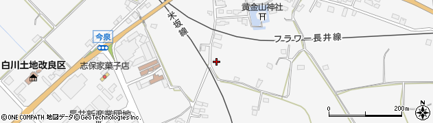 山形県長井市今泉729周辺の地図