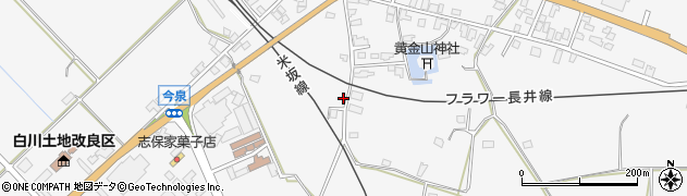 山形県長井市今泉48周辺の地図