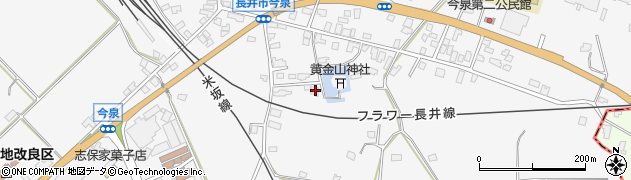 山形県長井市今泉746周辺の地図