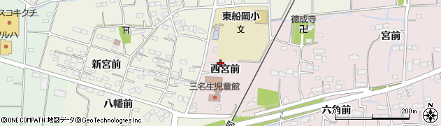 宮城県柴田郡柴田町中名生西宮前41周辺の地図