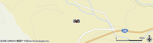 新潟県胎内市須巻周辺の地図