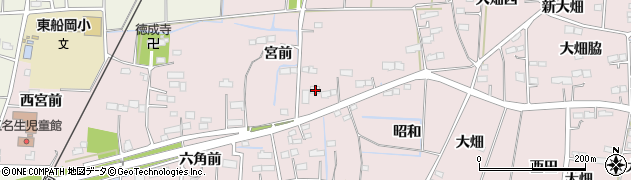 宮城県柴田郡柴田町中名生宮前186周辺の地図