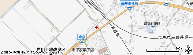山形県長井市今泉758周辺の地図