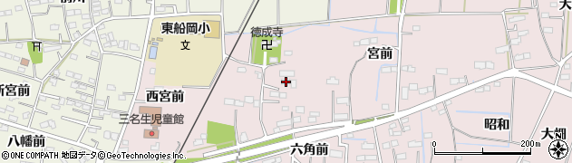 宮城県柴田郡柴田町中名生宮前130周辺の地図