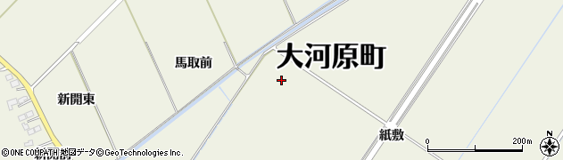宮城県大河原町（柴田郡）金ケ瀬（二ツ橋）周辺の地図