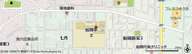 柴田町立船岡中学校周辺の地図