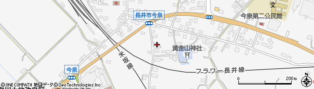 山形県長井市今泉752周辺の地図