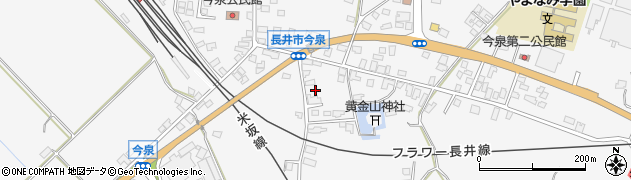 山形県長井市今泉754周辺の地図