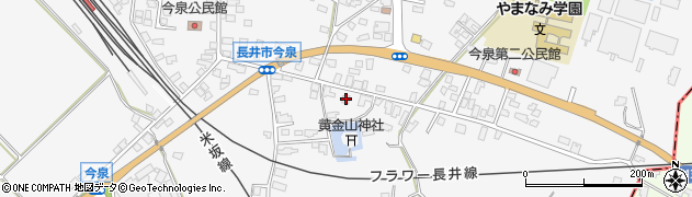 山形県長井市今泉1811周辺の地図